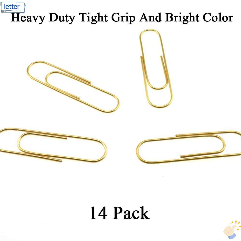 LET Bộ 14 Kẹp Đánh Dấu Trang Sách Bằng Kim Loại 100mm