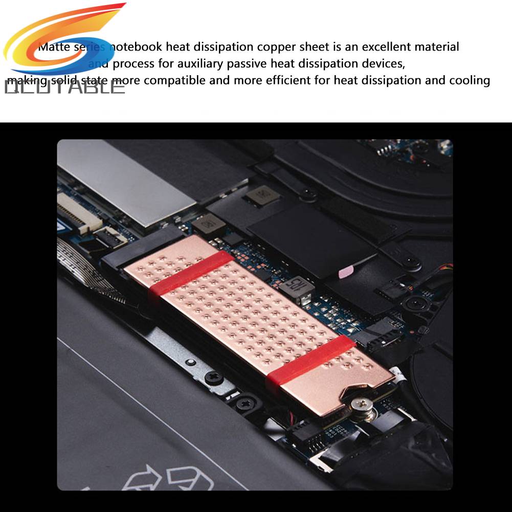 Bộ Tản Nhiệt Bằng Đồng Với Đệm Silicone Tản Nhiệt Cho M.2 2280 SSD