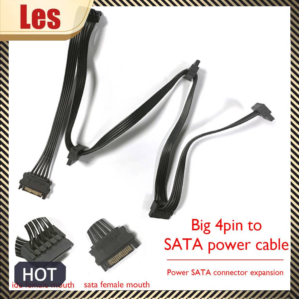 Cáp Chia Nguồn Ổ Cứng 4 Pin Molex 1 Sang 5 SATA 15 Pin 78cm