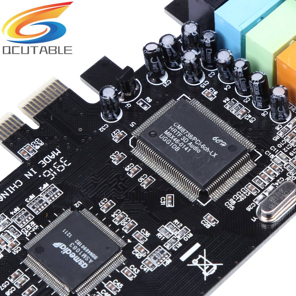 Thẻ Âm Thanh Kỹ Thuật Số PCI Express x1 PCI-E 5.1ch CMI8738