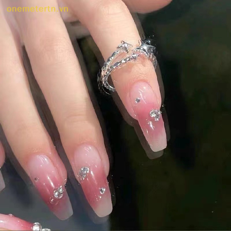 Nhẫn Hình Ngôi Sao Màu Bạc Phong Cách Hàn Quốc Đơn Giản Thời Trang Dành Cho Nữ