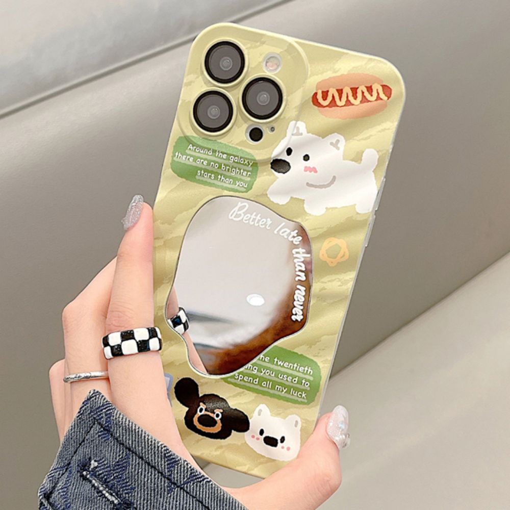 Ốp Điện Thoại TPU Mềm Chống Sốc Tráng Gương Họa Tiết Hoa Cúc Dễ Thương Dành Cho IPhone 11 12 13 14 Pro Max