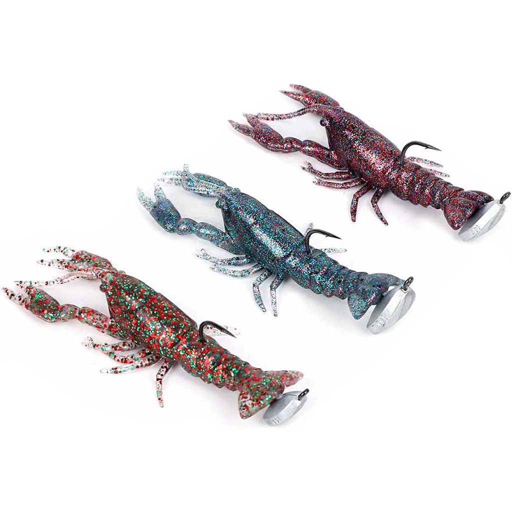 Mồi Câu Cá Giả Hình Tôm Mềm 13cm / 136g