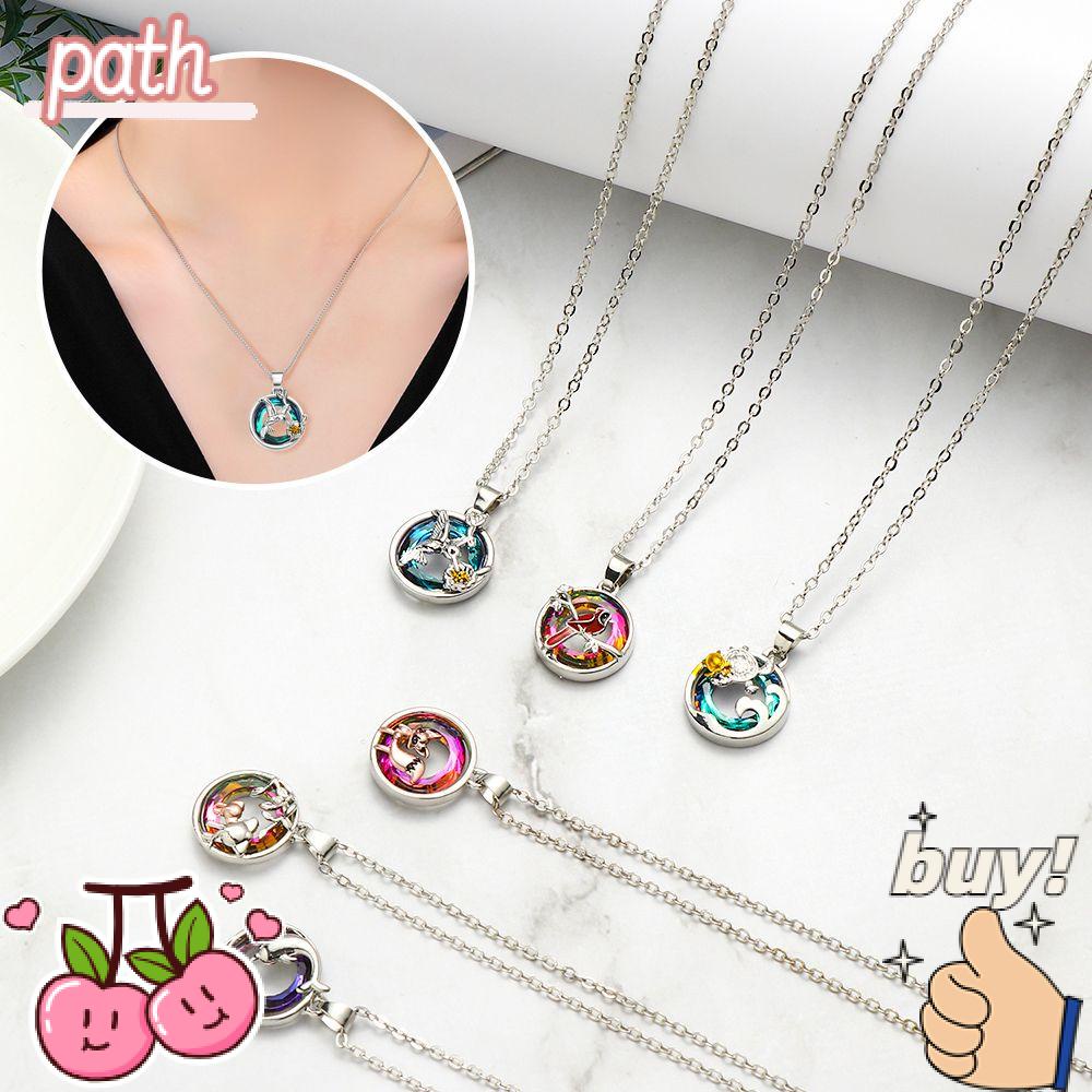 PATH Vòng cổ Mạ Bạc 925 Mặt Hình Rùa / Chim Cánh Cụt / Cá Heo / Chim Ruồi Thời Trang