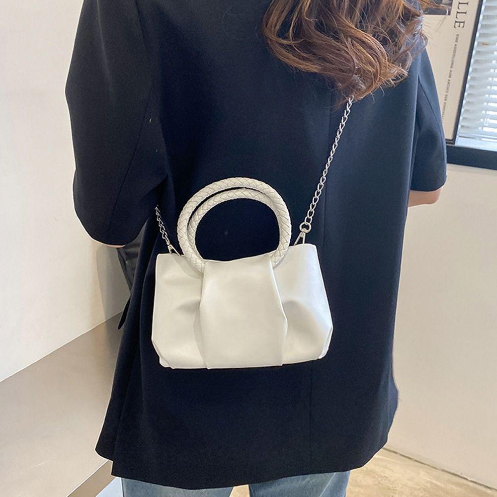 Túi Đeo Chéo Da PU Hình Đám Mây Sức Chứa Lớn Thời Trang Cho Nữ