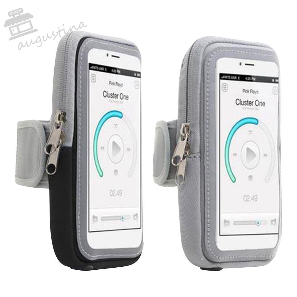 AUGUSTINA Túi Đựng Điện Thoại Đeo Cánh Tay Chống Thấm Nước Và Mồ Hôi Tiện Dụng Khi Chơi Thể Thao Giá Đỡ