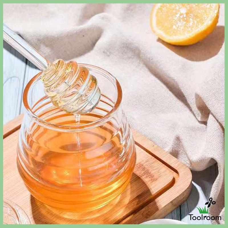 Bình Đựng Mật Ong Bằng Kính Trong Suốt Tiện Dụng Cho Gia Đình / Văn Phòng