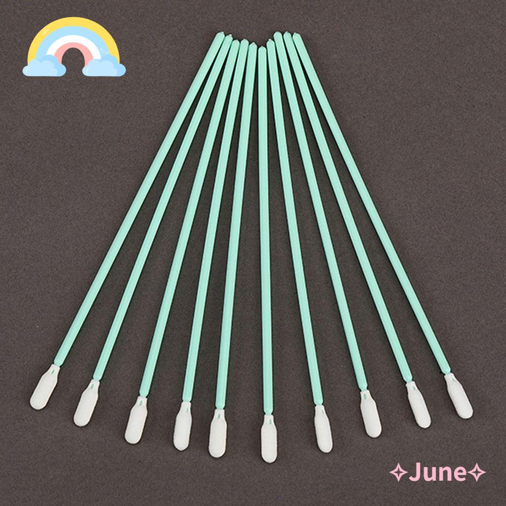 Bộ 100 Tăm Bông Vệ Sinh 16cm Tay Cầm Dài 6.3 '' Màu Xanh Lá Cây Dành Cho Máy In Phun Mực