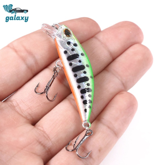 Galaxy Mồi Giả Câu Cá 5.5cm 5g 2 Lưỡi Mắt 3d