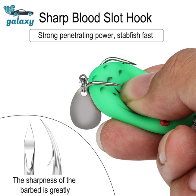 Galaxy Set 5 Mồi Giả Nhử Cá 8g / 14g Bằng Nhựa Mềm Gắn Kèm Móc Câu