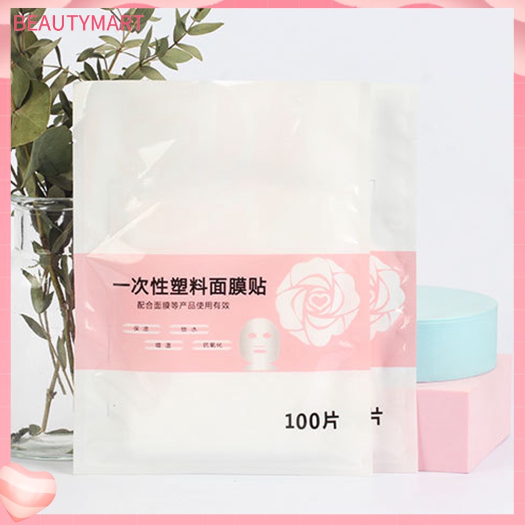 Bộ 100 Miếng Dán Nhựa PE Chống Mất Dưỡng Ẩm Đa Năng Dùng Một Lần Cho Spa