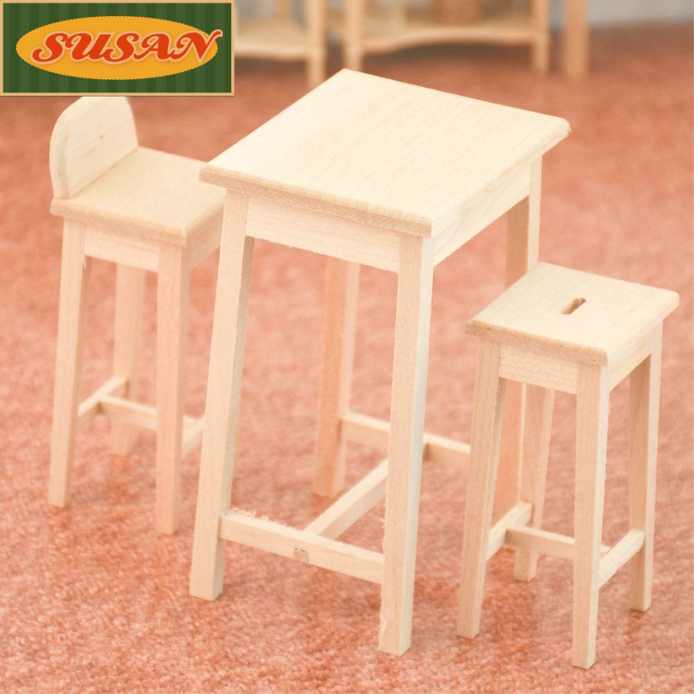 SUSANS Bàn Gỗ Chất Lượng Cao Tỉ Lệ 1 / 12 Trang Trí Nhà Búp Bê