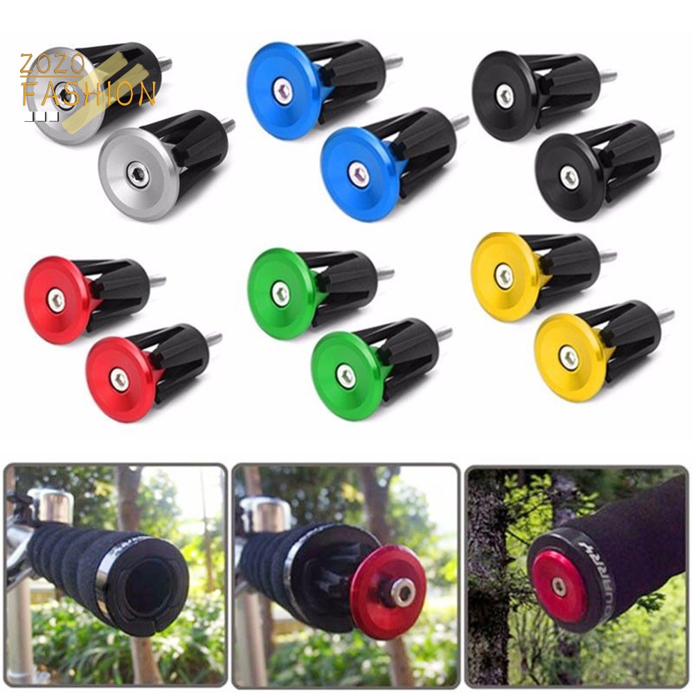 Bộ 2 Nút Gắn Tay Cầm Xe Đạp Bằng Hợp Kim Nhôm