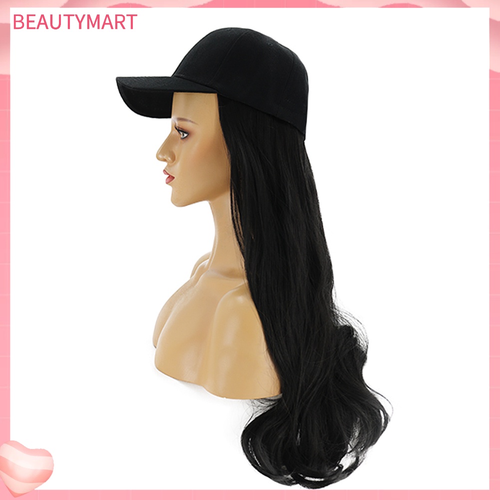 Tóc Giả Dài Xoăn Có Mũ Bằng Sợi Tổng Hợp Dành Cho Nữ