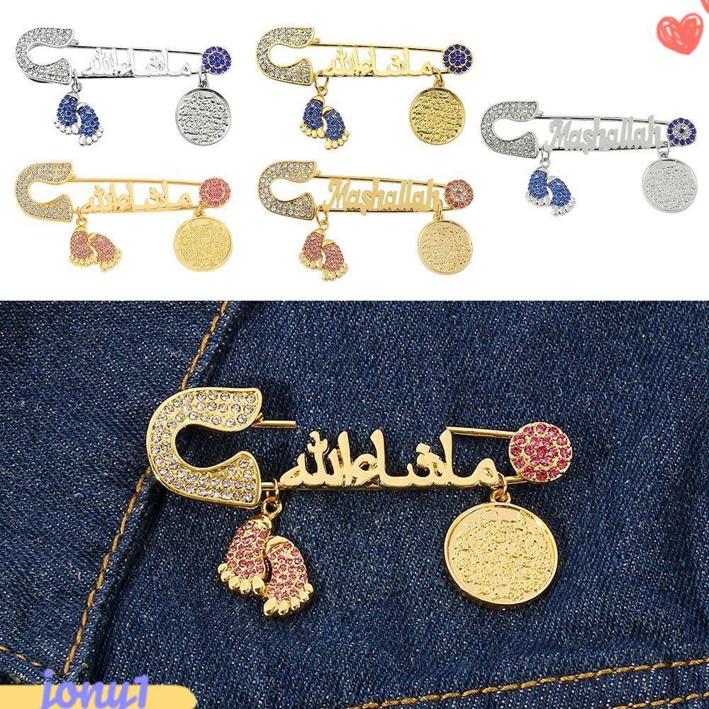 JONYE Ghim Cài Áo Hình Bàn Chân Mashallah Cá Tính