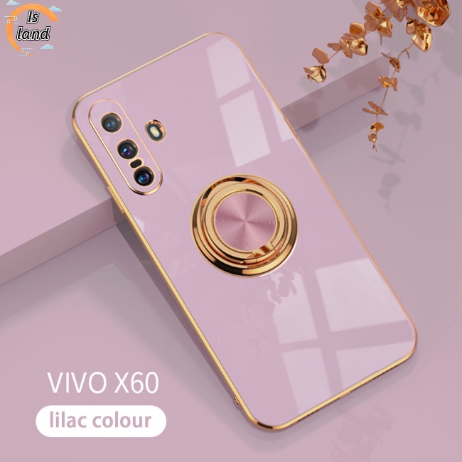 Ốp Điện Thoại Silicon Kèm Móc Xỏ Ngón Nam Châm Điều Chỉnh Được Cho Vivo