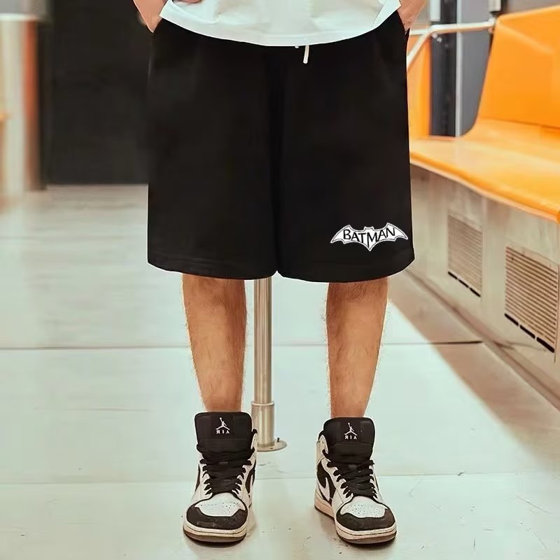 Quần Short Bóng Rổ Dáng Rộng In Họa Tiết Hoạt Hình Batman Phong Cách Hồng Kông Thời Trang Mùa Hè 2023 Dành Cho Cặp Đôi