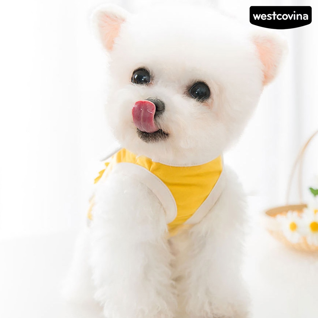 [COD]♞Áo Thun Cotton In Hoa Dễ Thương Thời Trang Mùa Hè Cho Cún Cưng