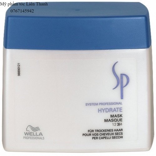 Hấp(Mặt nạ) dưỡng ẩm tóc khô Hydrate Mask Wella 400ml-Đức