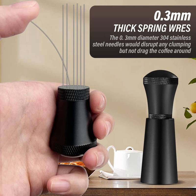 Máy Khuấy Cà Phê Espresso Bằng Hợp Kim Thép Không Gỉ Dày 0.3mm Kèm Giá Đỡ 0.3mm