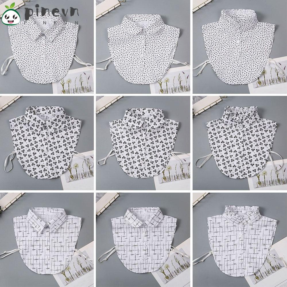 PINEVN Cổ Áo Rời Rời Cổ Điển Cho Nữ