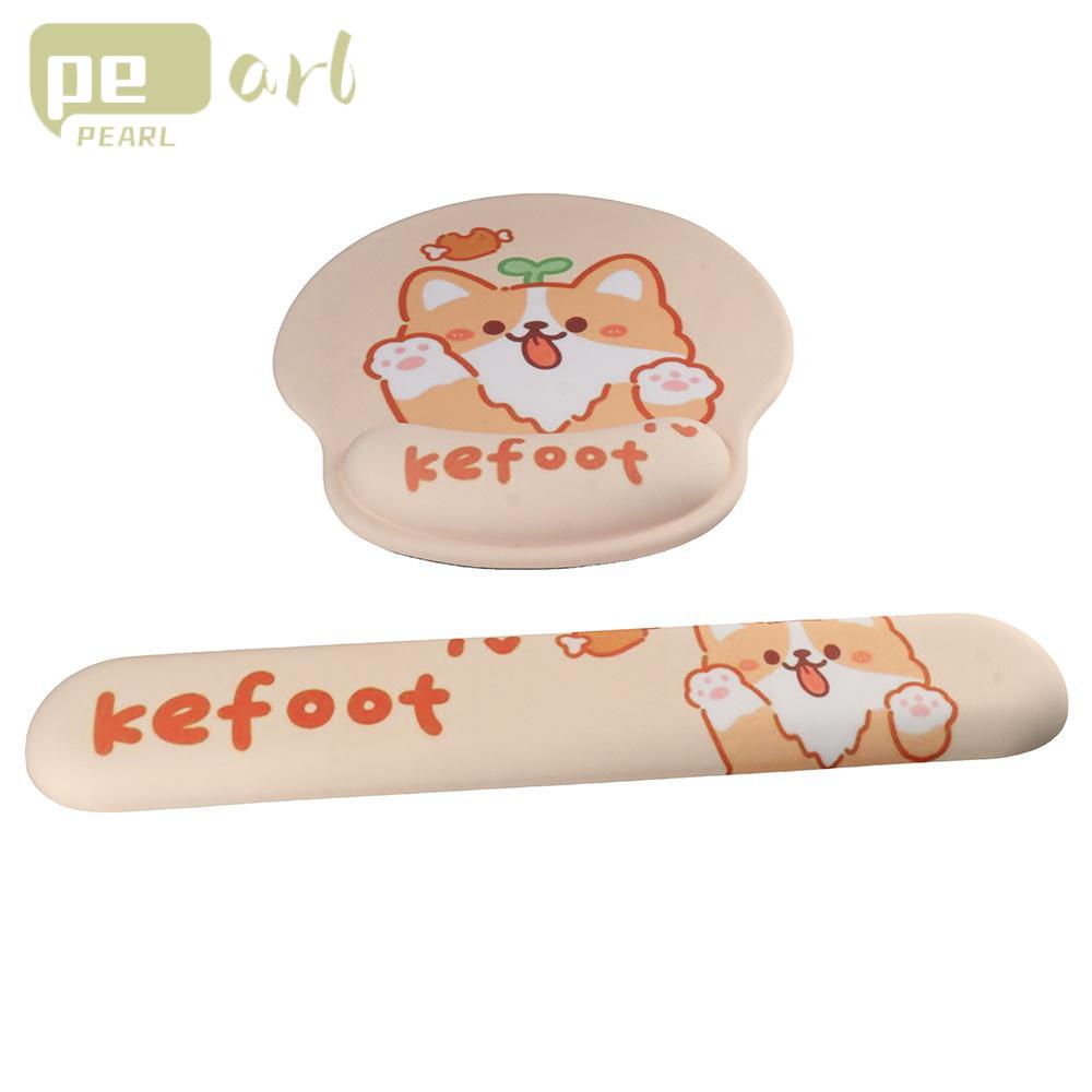PEARLVN Set 2 Miếng Lót Chuột 2 Trong 1 Hình Corgi Dễ Thương