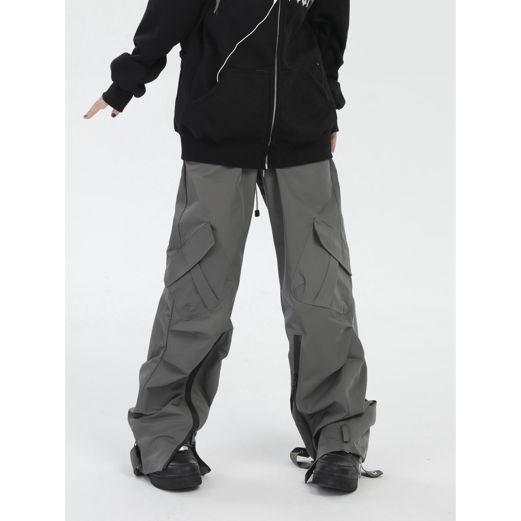 X Quần Dài Ống Rộng Phong Cách Hip Hop Mỹ Cá Tính Cho Nữ