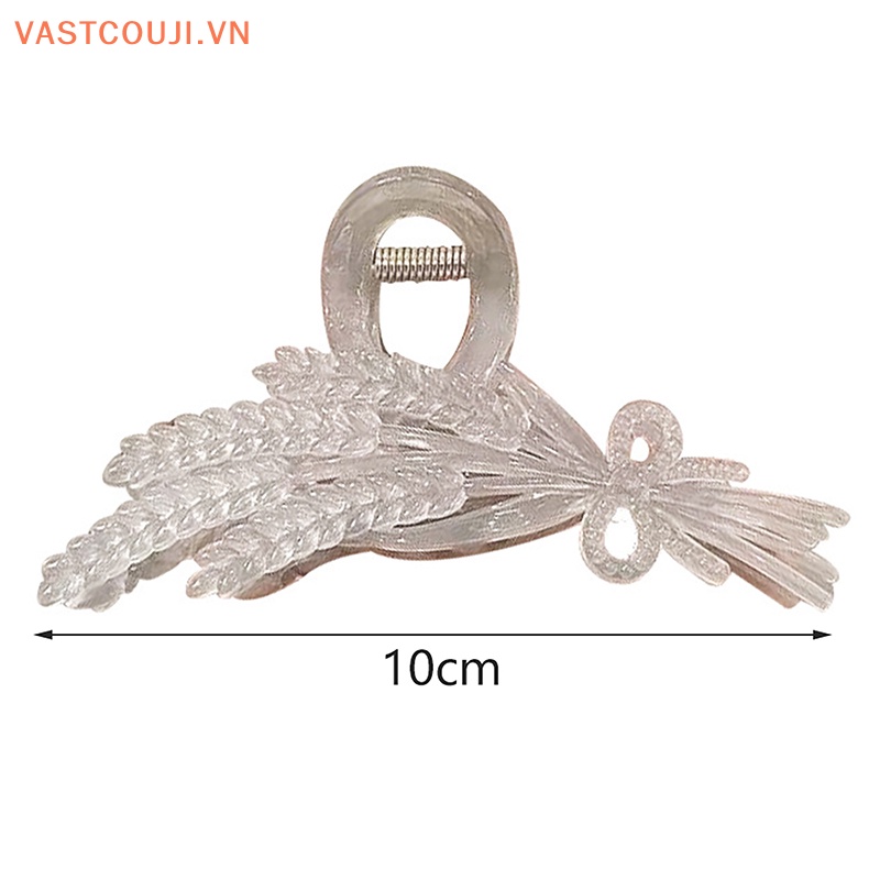 Kẹp Tóc Càng Cua / Cá Mập Bằng Acrylic Kiểu Dáng Đơn Giản