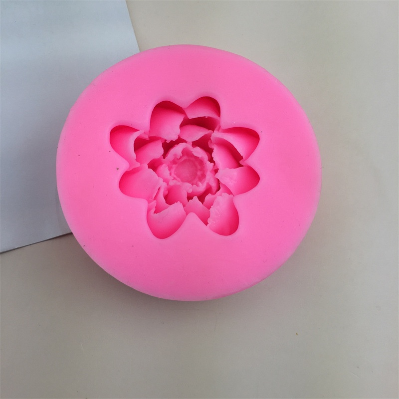 Khuôn Làm Bánh / Sô Cô La / Đá Viên / Nến Hình Hoa Sen 3D Bằng Silicone DIY