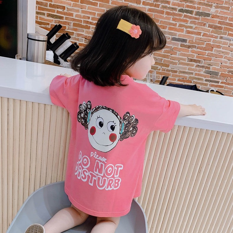 Áo Thun 100% Cotton Tay Ngắn Dáng Rộng In Hình Thời Trang Mới Cho Bé Từ 2-14 Tuổi