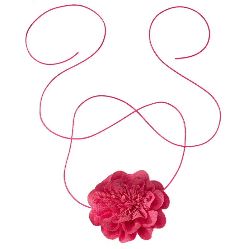Vòng Cổ Choker Bằng Vải Hoa Nhân Tạo