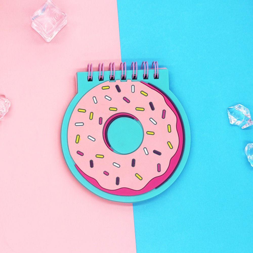 WONDER Sổ Tay Ghi Chú Bỏ Túi Thiết Kế Kiểu Xoắn Ốc Hoạt Hình Dễ Thương Kèm Vòng Nhẫn Tiện Dụng Cho Nữ