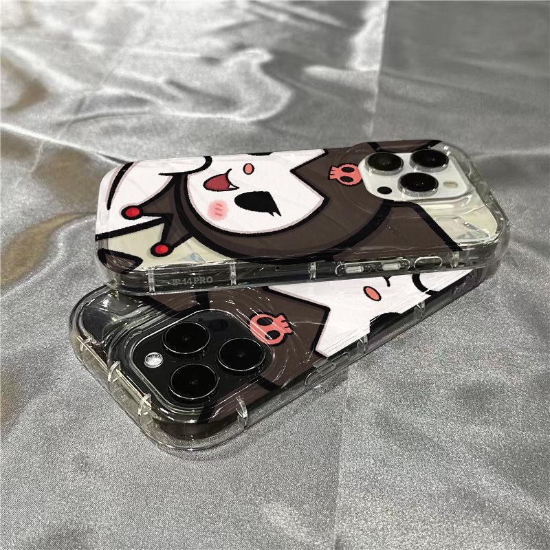 Ốp Điện Thoại Mềm Trong Suốt Hình Kuromi Dễ Thương Cho iPhone14promax 1312 / 11 7 / 8plus xr / sins N0HJ