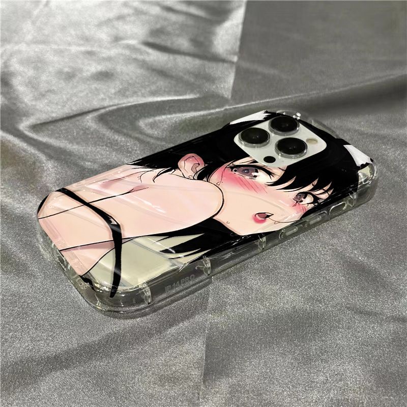 Ốp Điện Thoại Mềm Trong Suốt Họa Tiết Hoạt Hình WGZR Cho iPhone14promax8 / 1312 Cute plusxr117