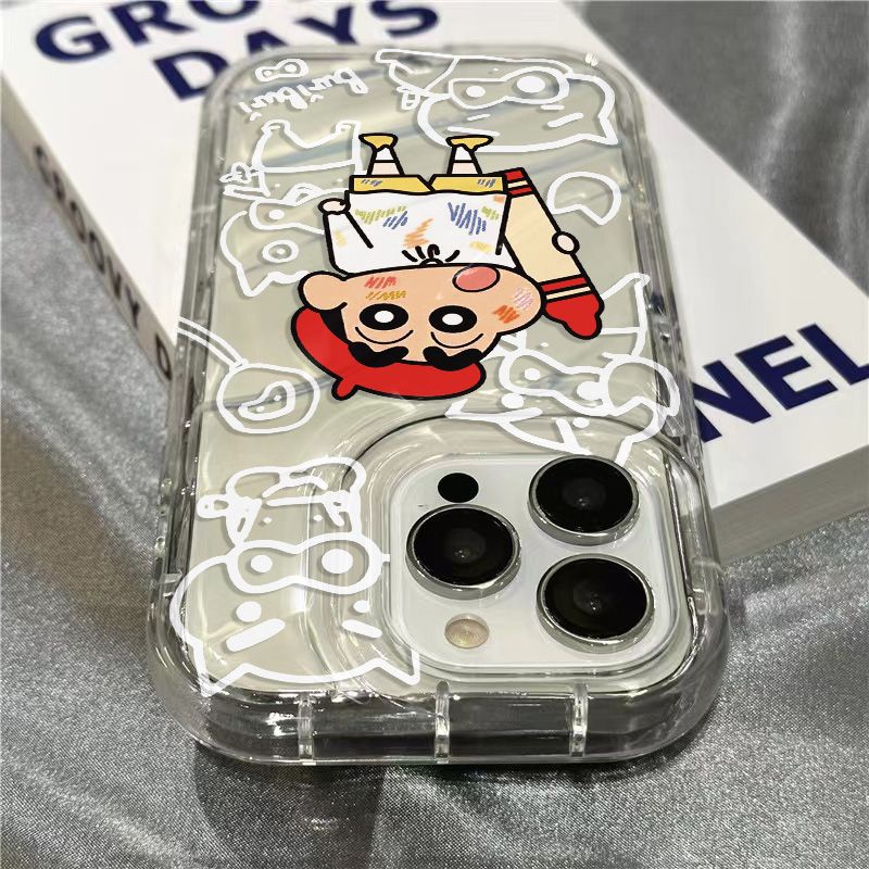 Ốp Điện Thoại Mềm Trong Suốt In Hình Shin-Chan Dễ Thương Cho Apple / 1312sins 11 / xr / 8 Iphone 14 Pro Max 7 Plus CE4X