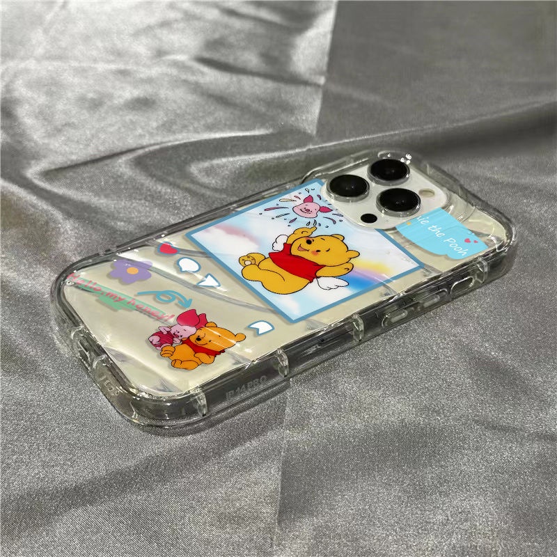 Ốp Điện Thoại Dẻo Trong Suốt Họa Tiết Hoạt Hình Gấu pooh Dễ Thương Cho Iphone 1312plus / 11 7iPhone14promax / xr / 8