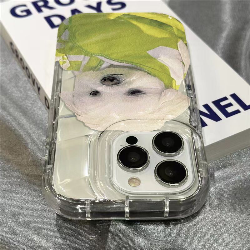 Ốp Điện Thoại Mềm Trong Suốt Họa Tiết Cún Dễ Thương Cho Iphone 14Promax 7 8 Xrsins1312 / 11 / X6ZT