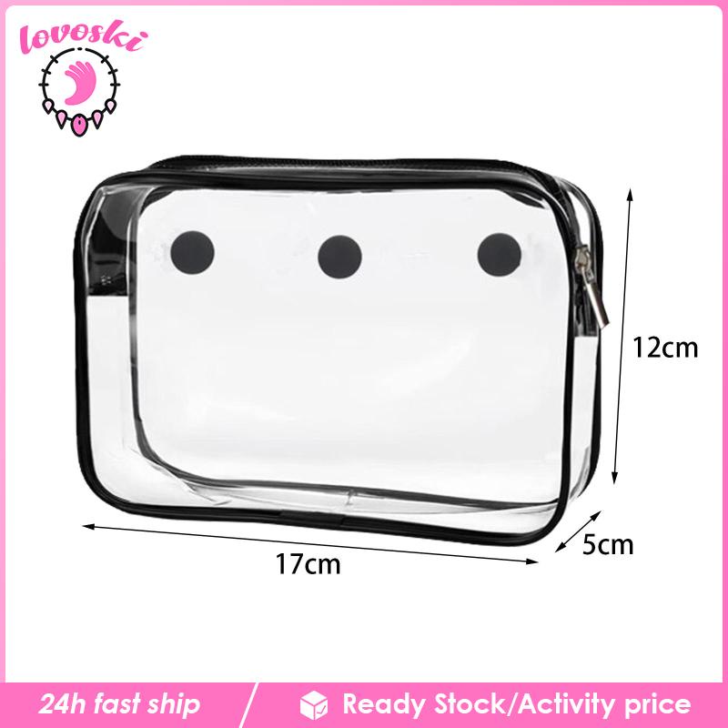 Túi Đựng Mỹ Phẩm Lovoski Màu Trong Suốt Tiện Dụng Mang Theo Du Lịch
