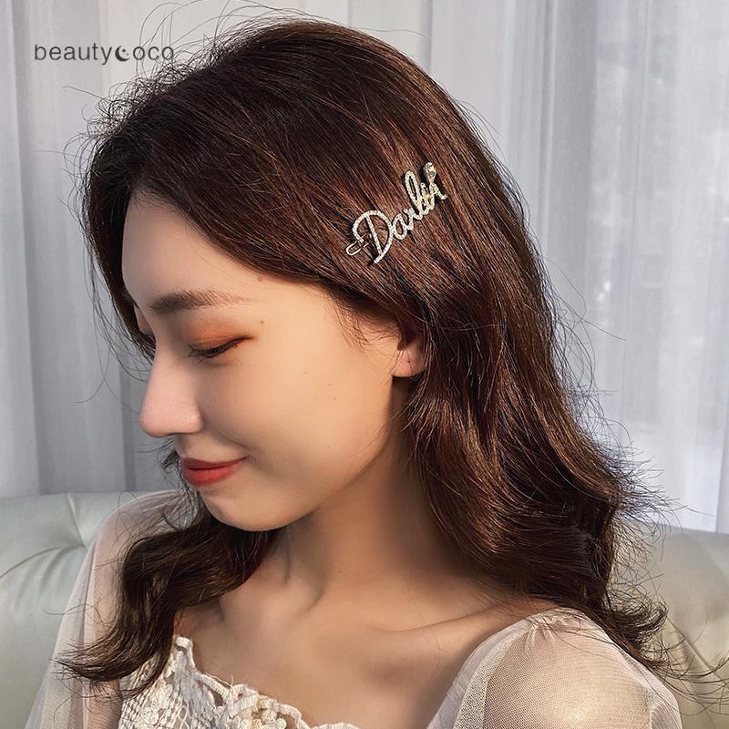 Beautycoco🍊Kẹp Tóc Nơ In Chữ Thời Trang Hàn Quốc Mới Cho Bé Gái Bán Sỉ
