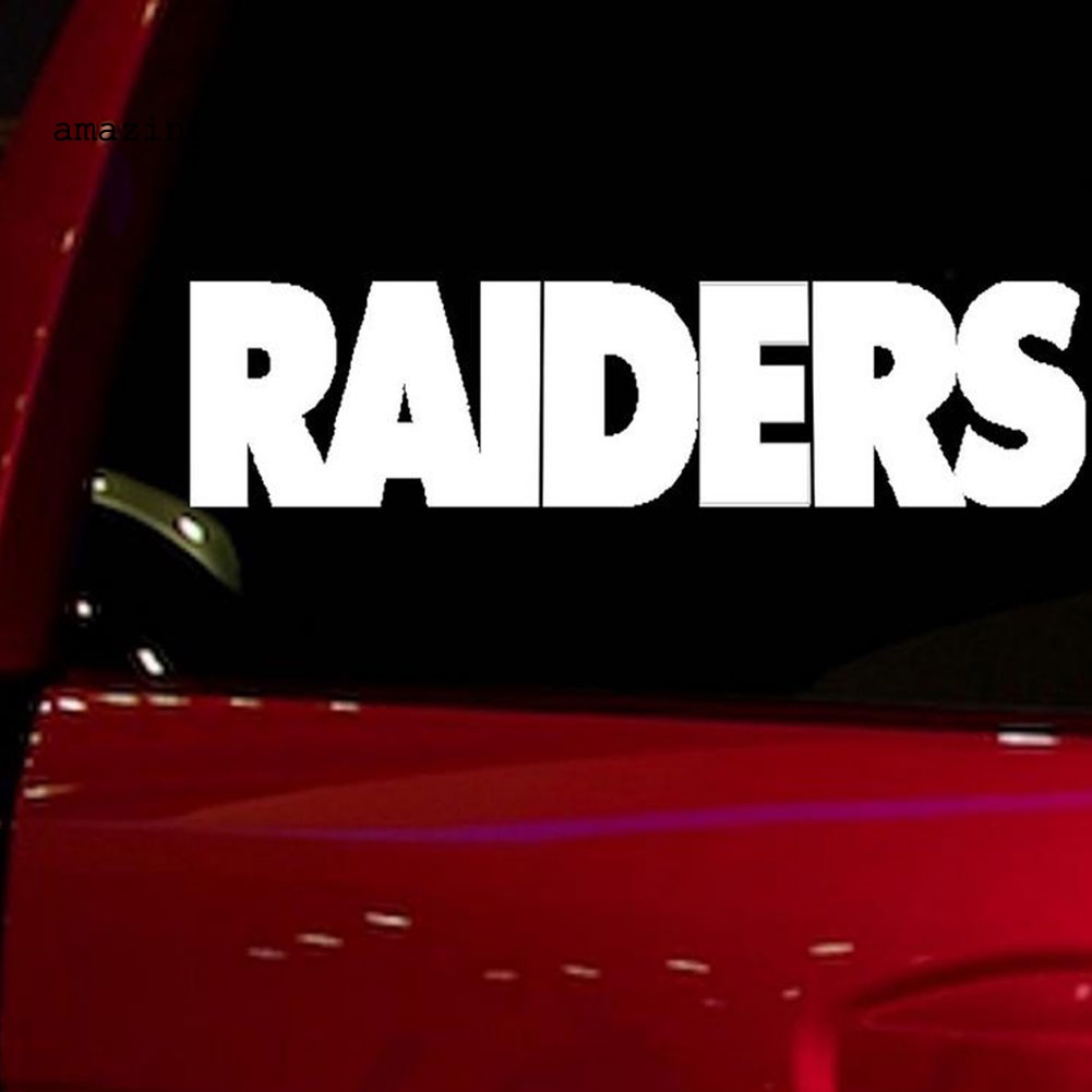 Chữ Raiders Dán Trang Trí Xe Hơi SUV Phản Quang Độc Đáo