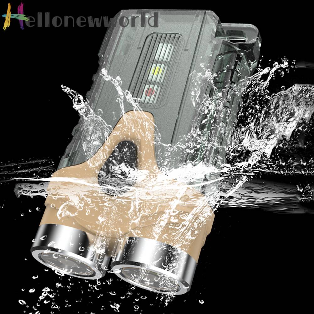 Đèn LED Cắm Trại Bỏ Túi Loại C 500mAh Chống Thấm Nước 7 Chế Độ Tiện Dụng