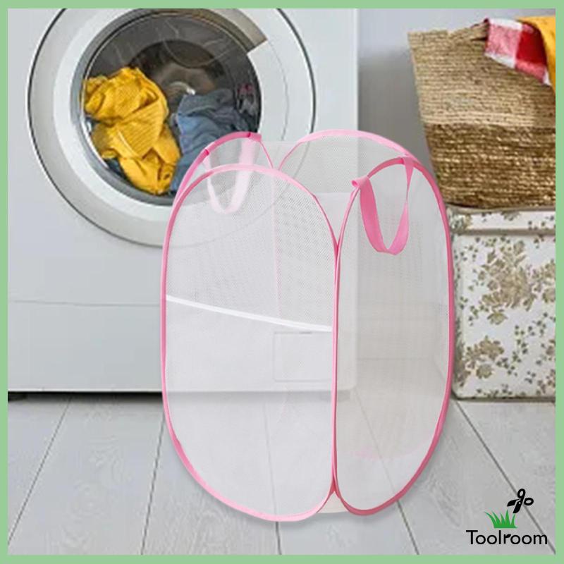 Giỏ Lưới Đựng Đồ Giặt Ủi / Đồ Dùng Có Thể Gấp Gọn Tiện Dụng Mang Theo Du Lịch / Cắm Trại