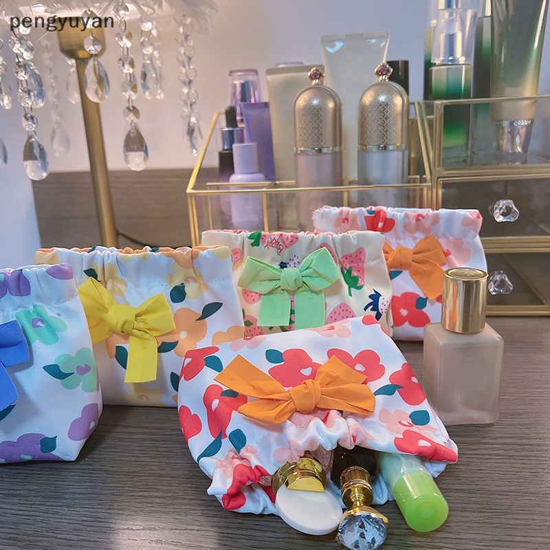 [pengyuyan] Ins Túi Đựng Mỹ Phẩm Thẻ Tai Nghe Son Môi Tự Động Đóng Sắp Trang Sức Đi Du Lịch [Mới]