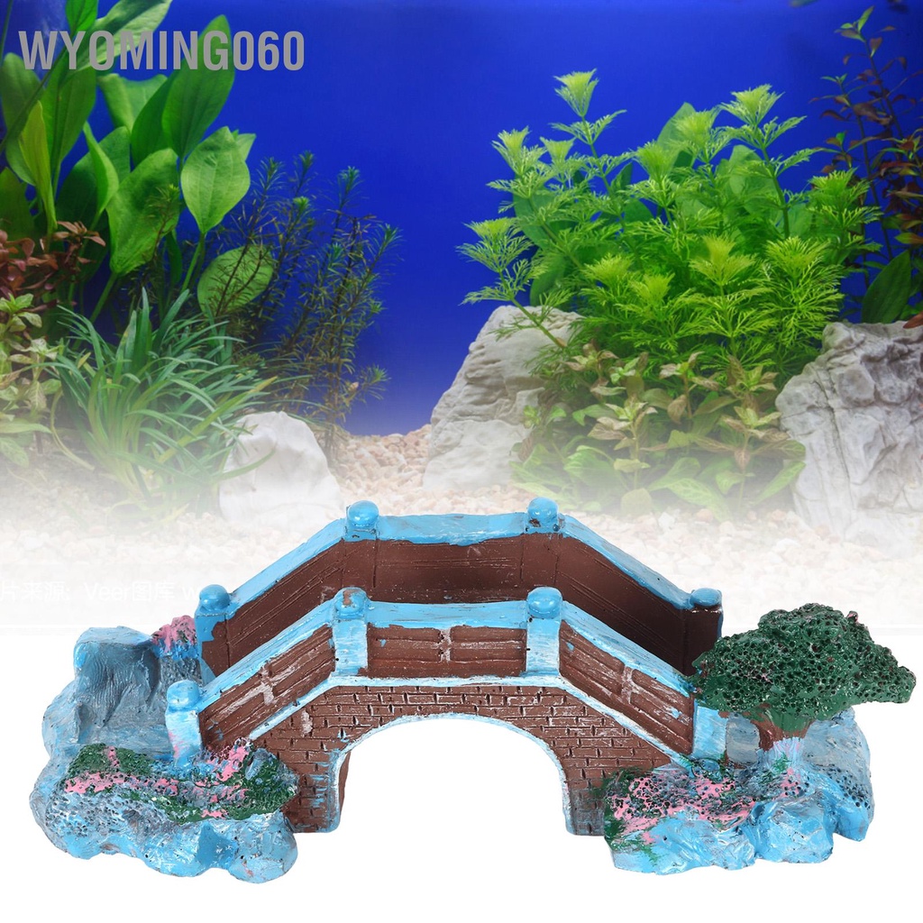 Wyoming060 Bể Cá Vòm Cầu Mô Phỏng Trang Trí Nhựa Vật Cho Cảnh Quan