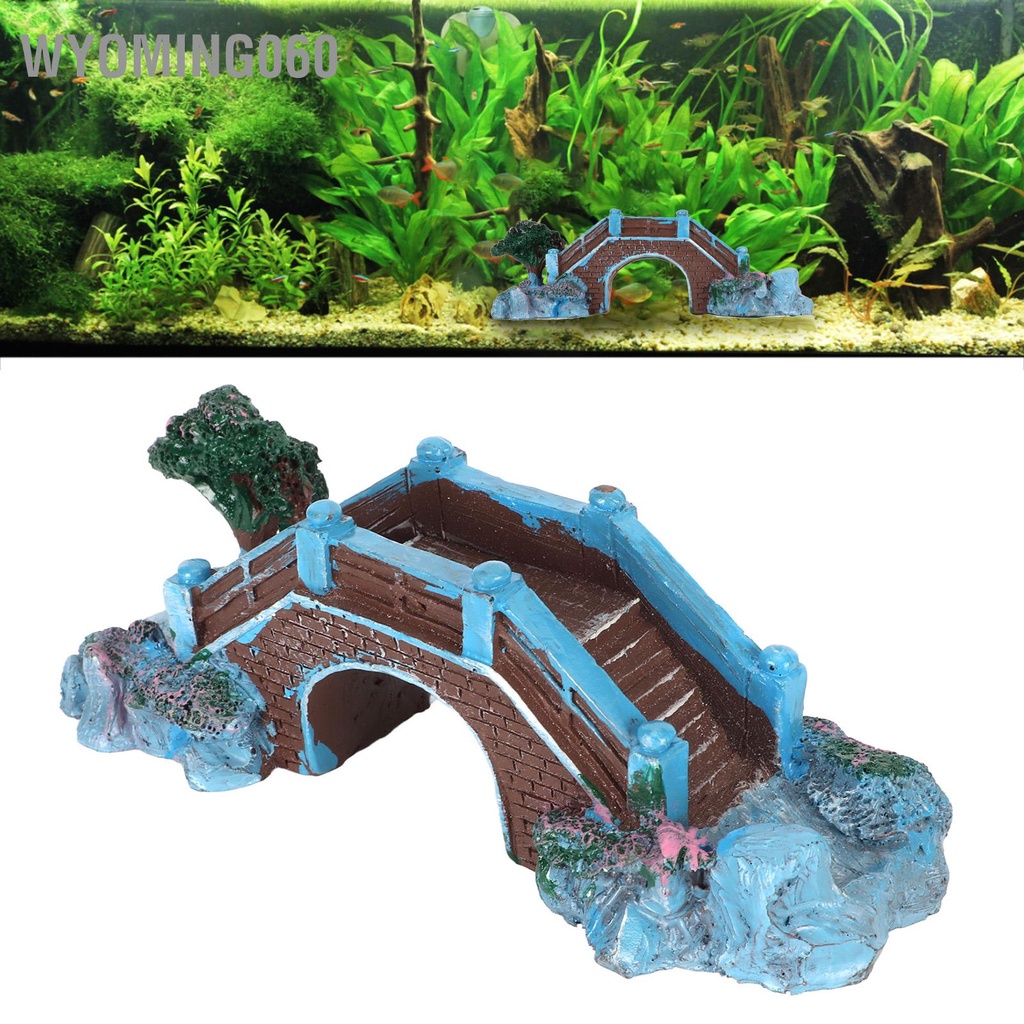 Wyoming060 Bể Cá Vòm Cầu Mô Phỏng Trang Trí Nhựa Vật Cho Cảnh Quan