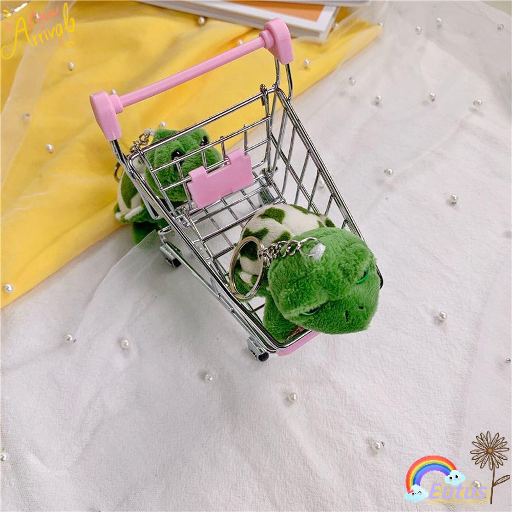 EUCA Móc Khóa Hình Rùa Biển Bằng Cotton PP Dễ Thương Giá Đỡ