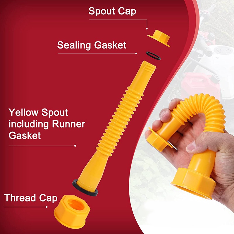 Set 33 Vòi Phun Nhiên Liệu 5 Gallon Màu Vàng Phong Cách Cổ Điển