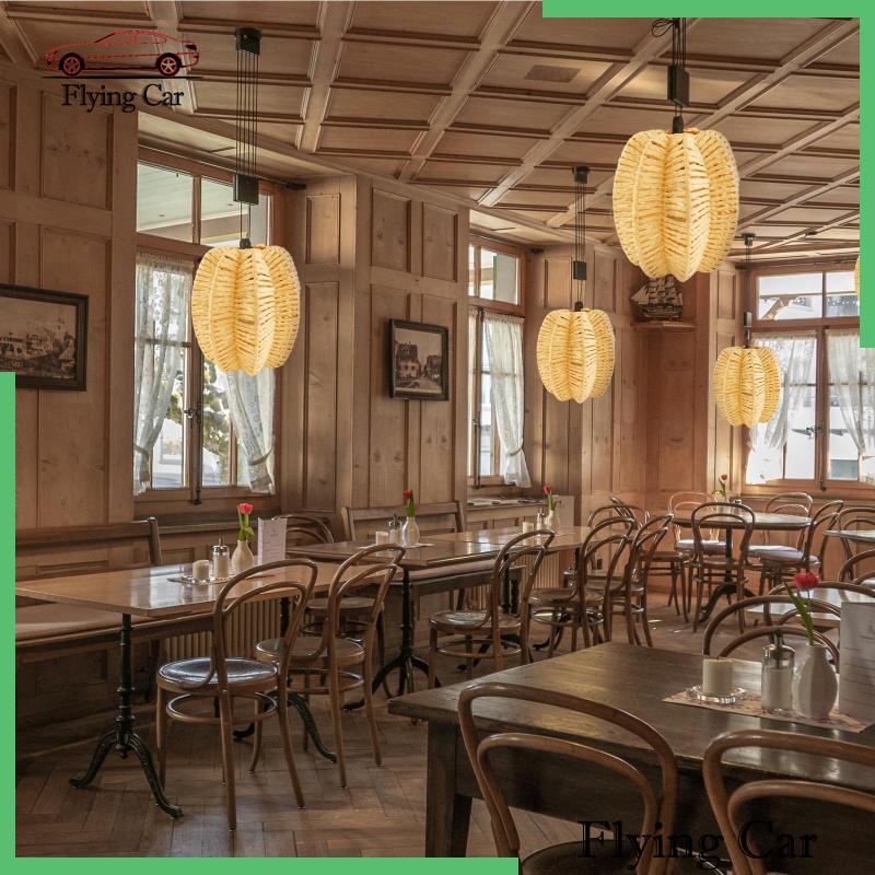 Vỏ Bọc Đèn Treo Trần Nhà Cố Định Hình Giọt Nước Dệt Sợi