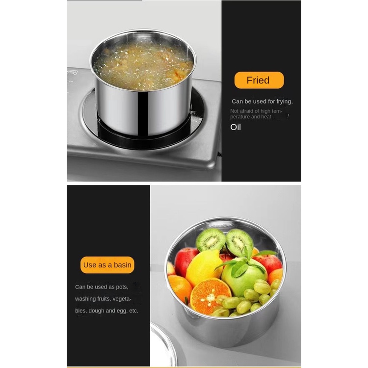 Hộp Đựng Gia Vị Bằng Thép Không Gỉ Có Nắp Đậy Tiện Dụng Cho Nhà Bếp