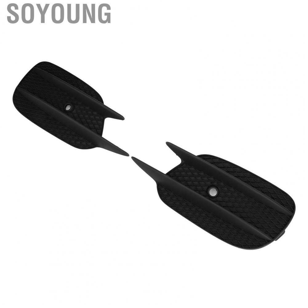 Soyoung 1 Pair Fog Light Frame Trim 2138856800 2138856700 Side Lamp Cover Replacement For Benz E‑Class AMG Line W213 S213 17-20